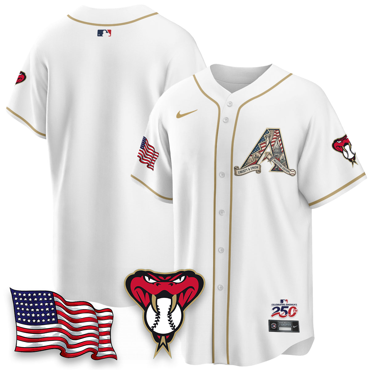 ARI 2026 Independence Day USA Vapor Limited Jersey - Stitched-DTD