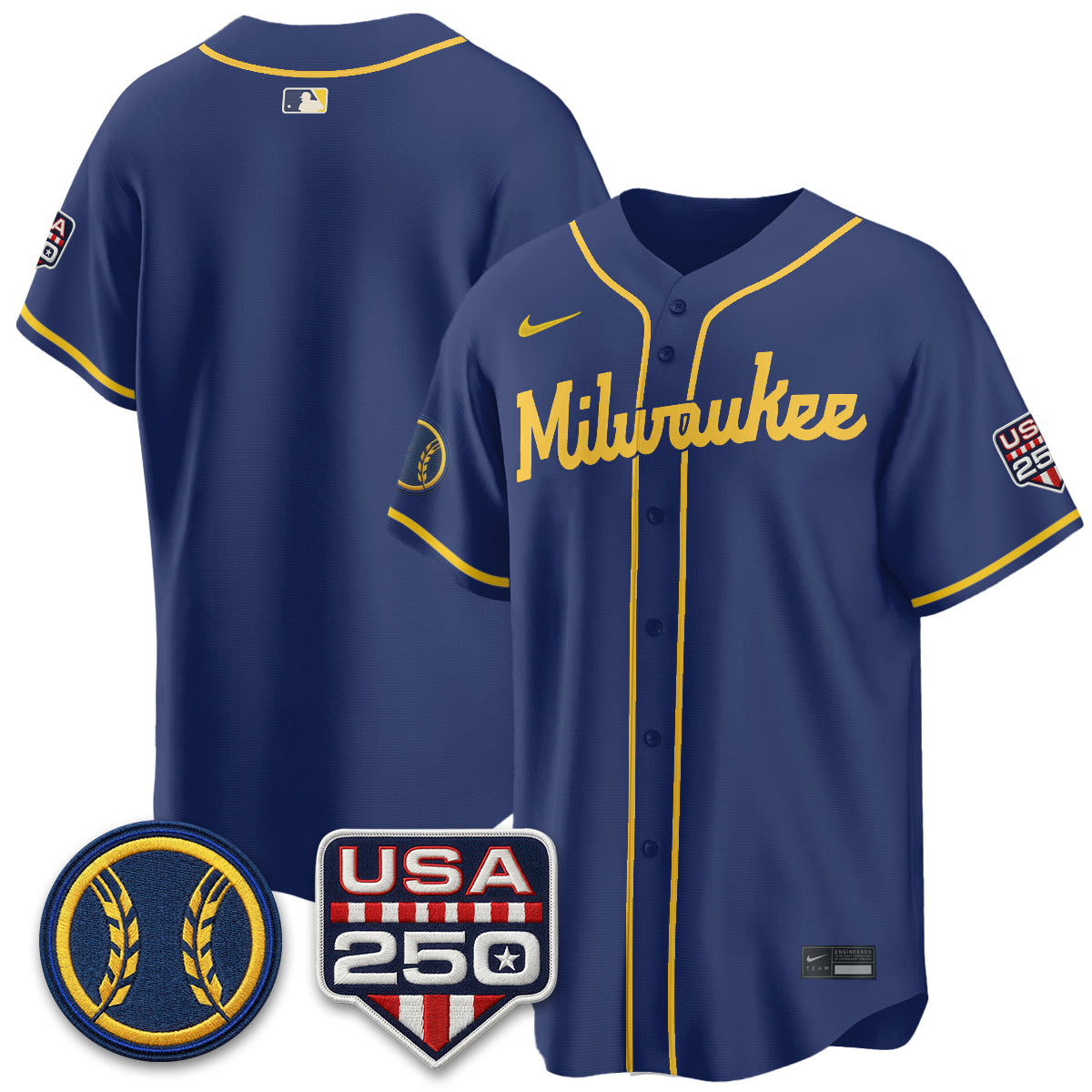 MIL Fourth of July Vapor Limited Jersey - Stitched-DTD