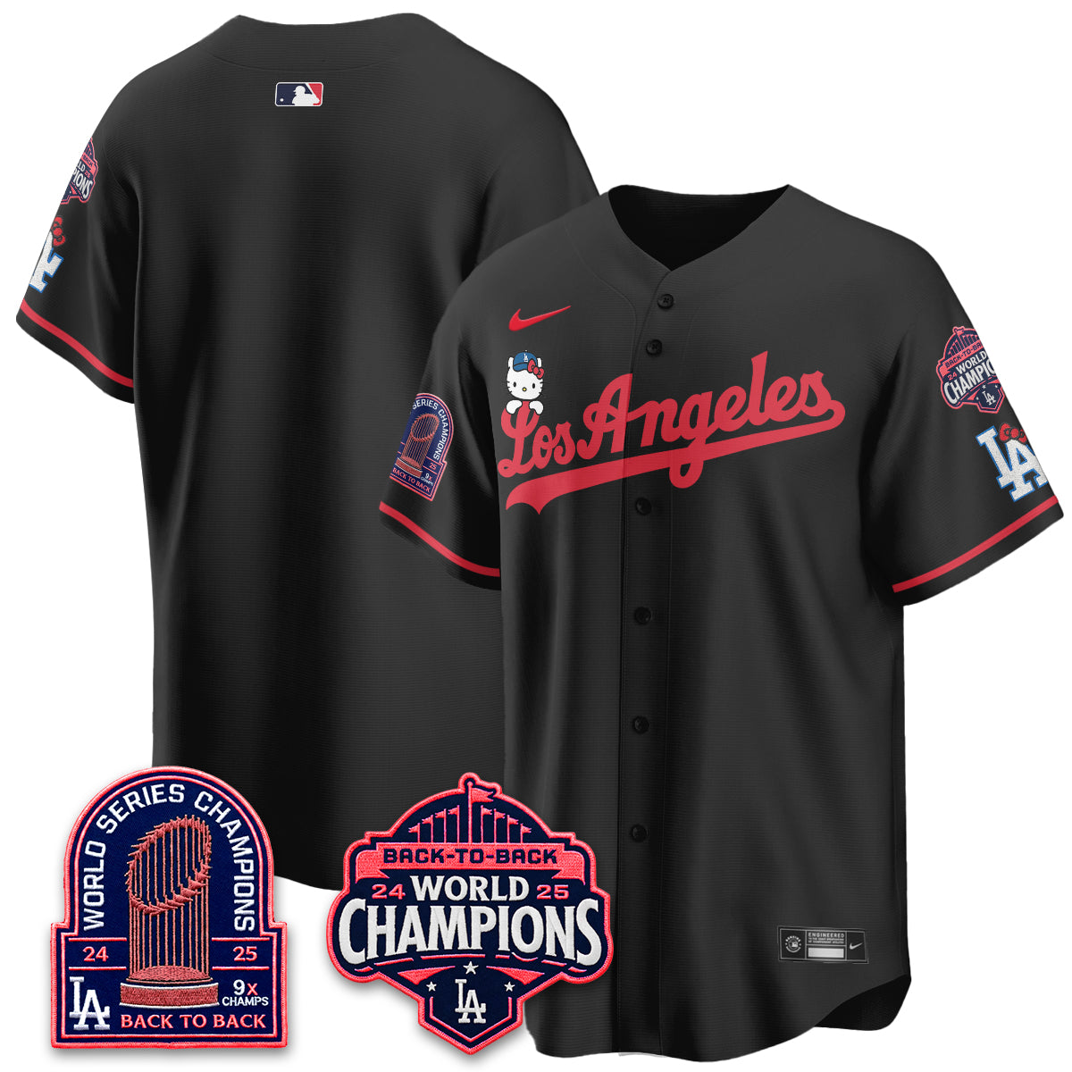 LAD x Hello Kitty Night 2026 Vapor Jersey - All Stitched - V2-DTD