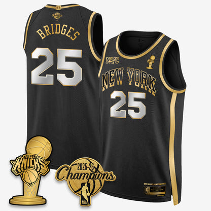 NYK 2026 NBA Champions Gold Edition Vapor Jersey - Stitched-DTD