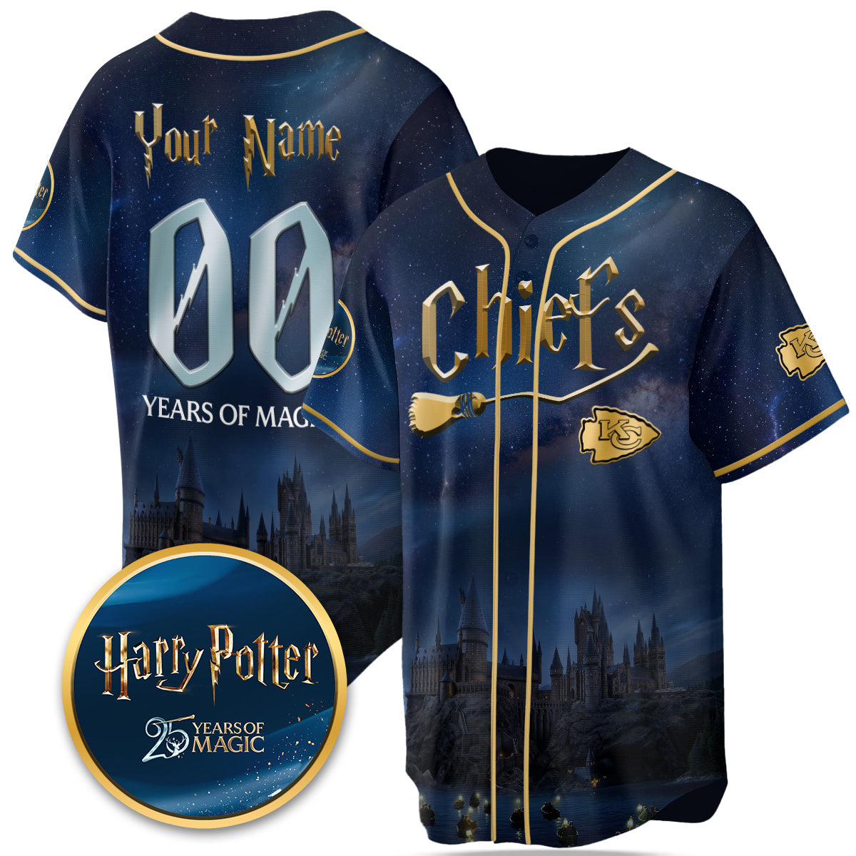 Football Team x HP 25 Years of Magic Limited Edition Custom Jersey - Printed-DTD
