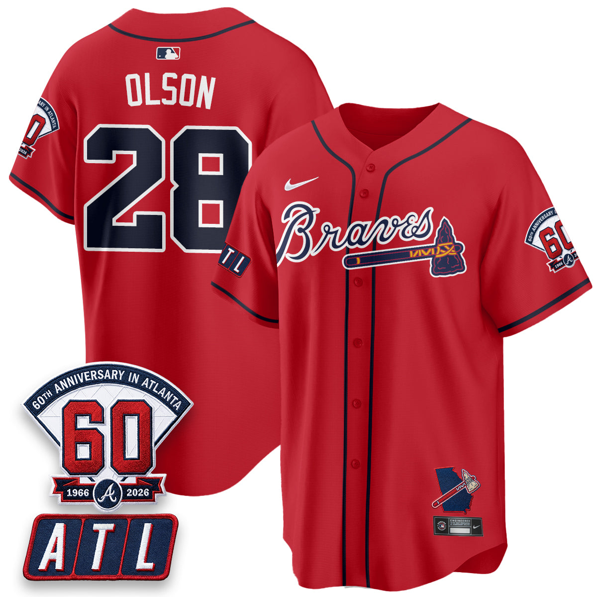 ATL 2026 60th Anniversary Vapor Limited Jersey - All Stitched-DTD