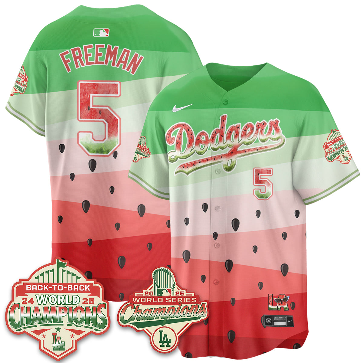 LAD National Watermelon Day Vapor Jersey - Stitched-DTD
