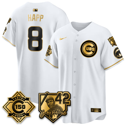 CHC 150th Anniversary & Jackie Robinson Day Patch Vapor Premier Limited Jersey - All Stitched-DTD