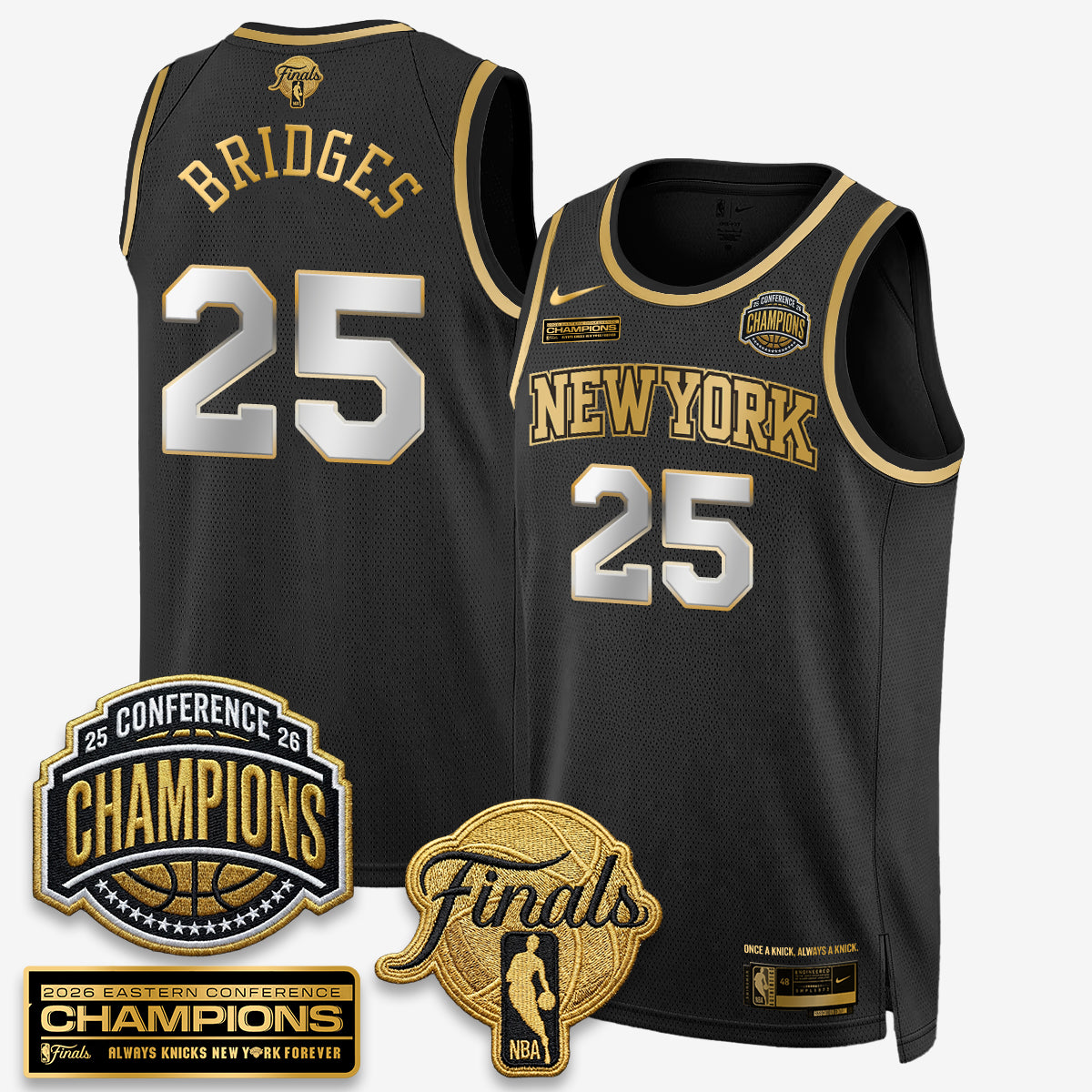 NYK 2026 NBA Eastern Conference Champions Vapor Special Edition Jersey - Stitched-DTD