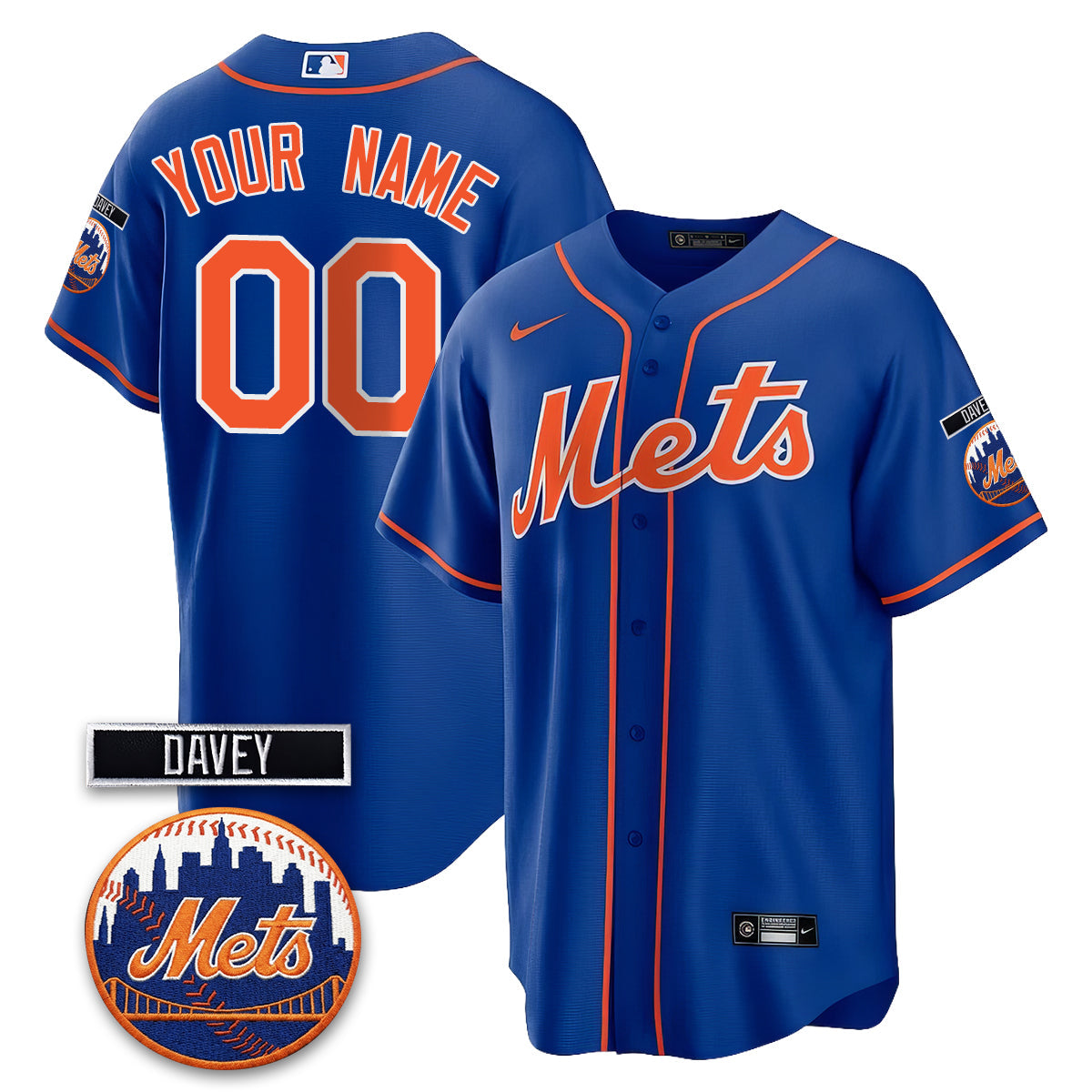 NYM 2026 Davey Johnson Memorial Vapor Custom Limited Jersey - All Stitched-DTD