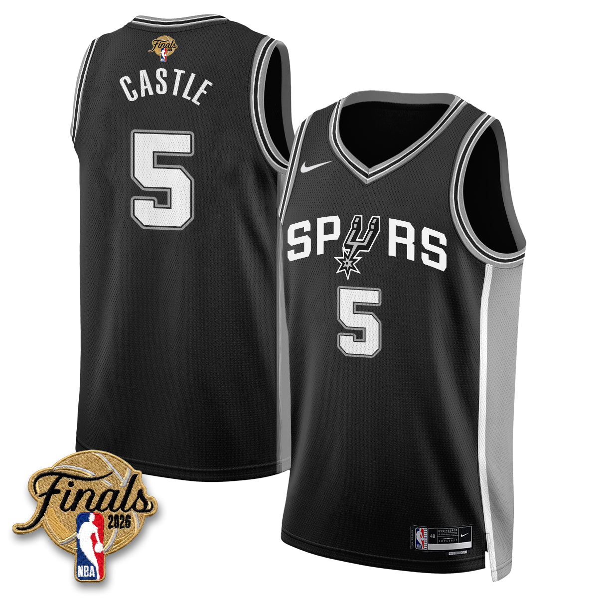 SAS 2026 NBA Western Conference Champions Vapor Jersey V2- Stitched-DTD