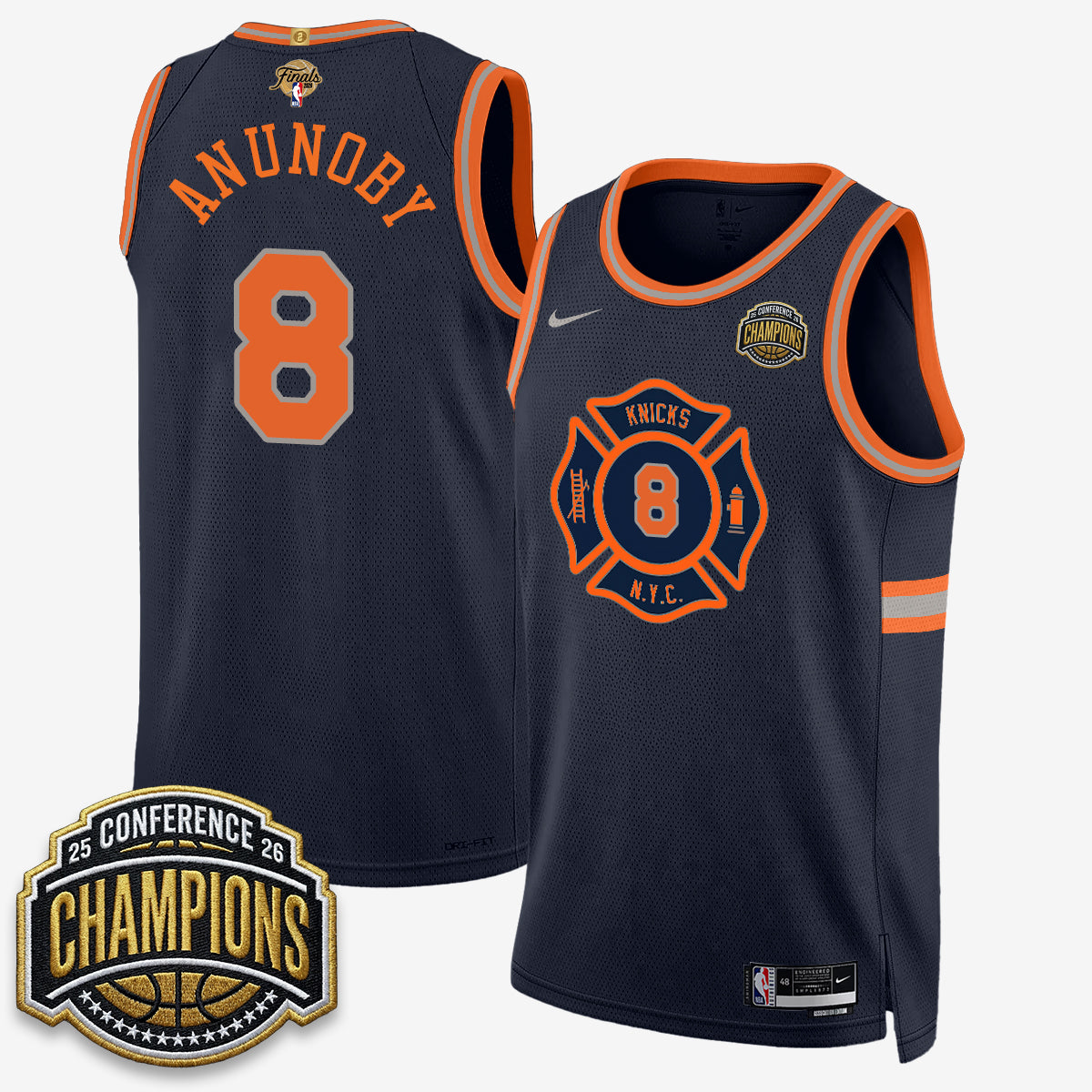 NYK 2026 NBA Finals City Edition Jersey V3- Stitched-DTD