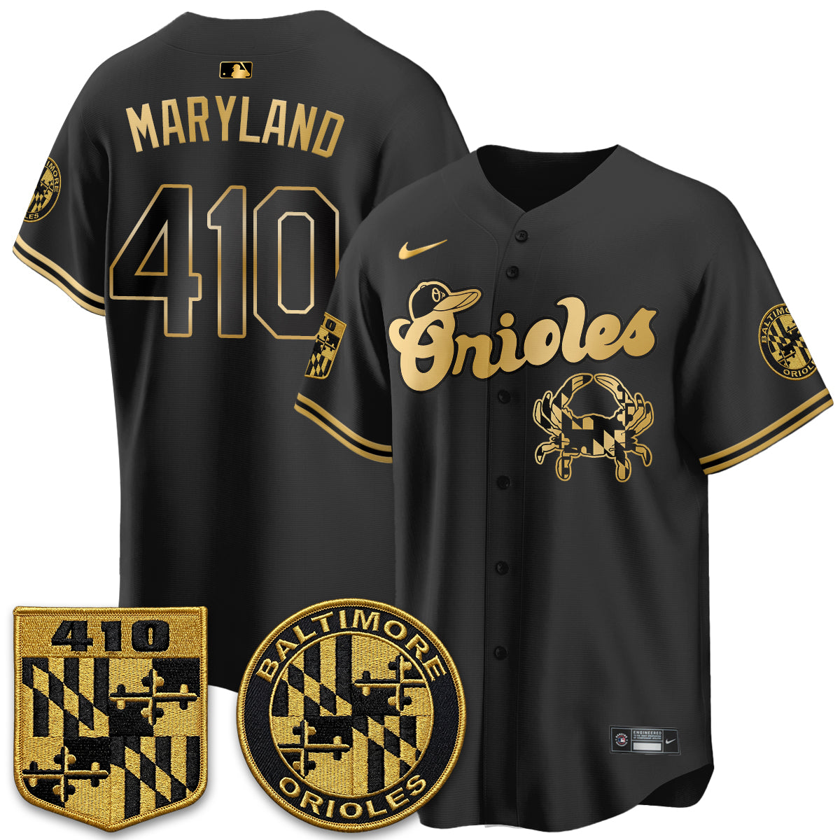 BAL Maryland Flag Vapor Limited Jersey - Stitched-DTD