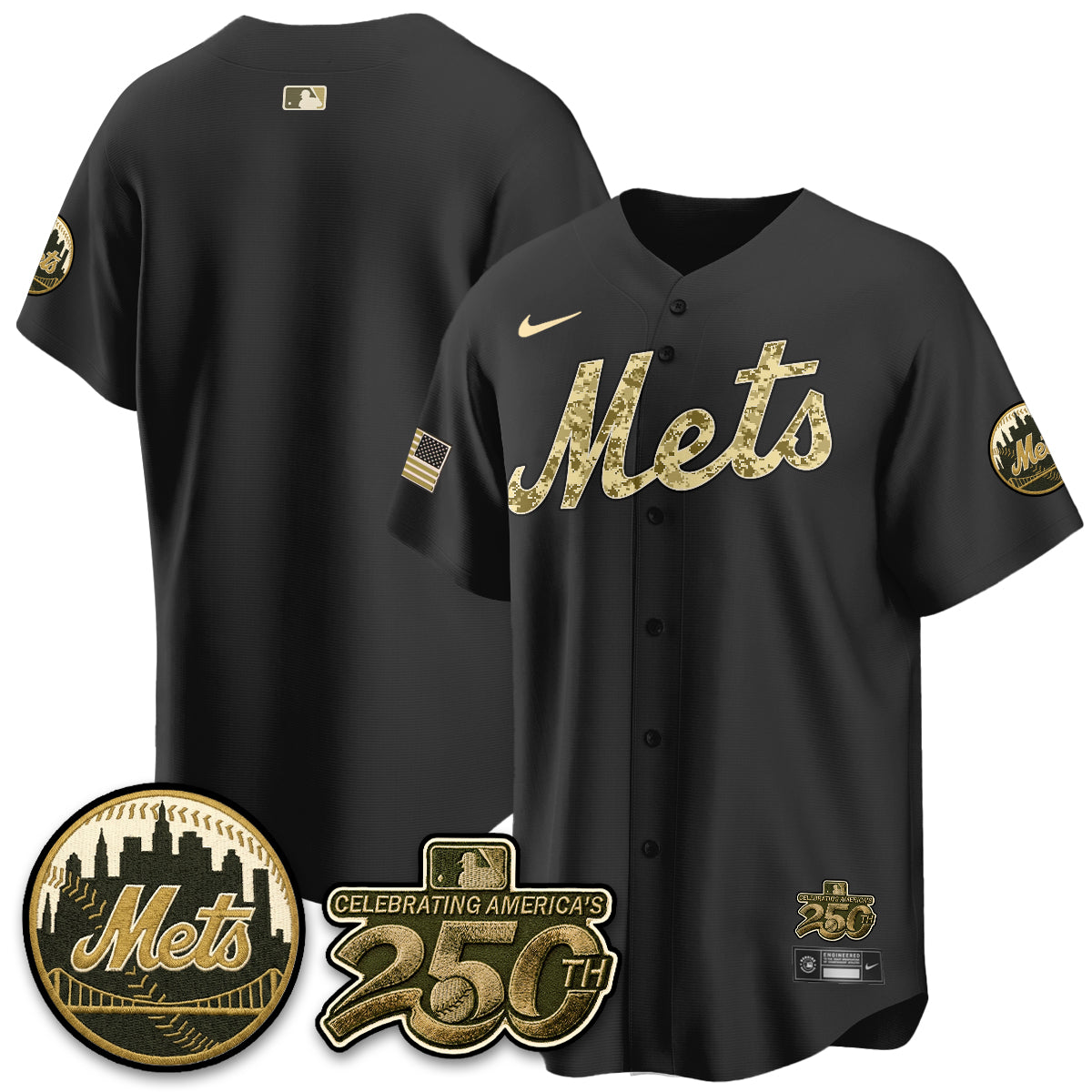 NYM Armed Forces Day Vapor Premier Limited Jersey - All Stitched V2-DTD
