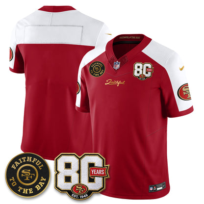 SF “Rivalries” Vapor Limited Jersey - Faithful To The Bay Patch - All Stitched-DTD