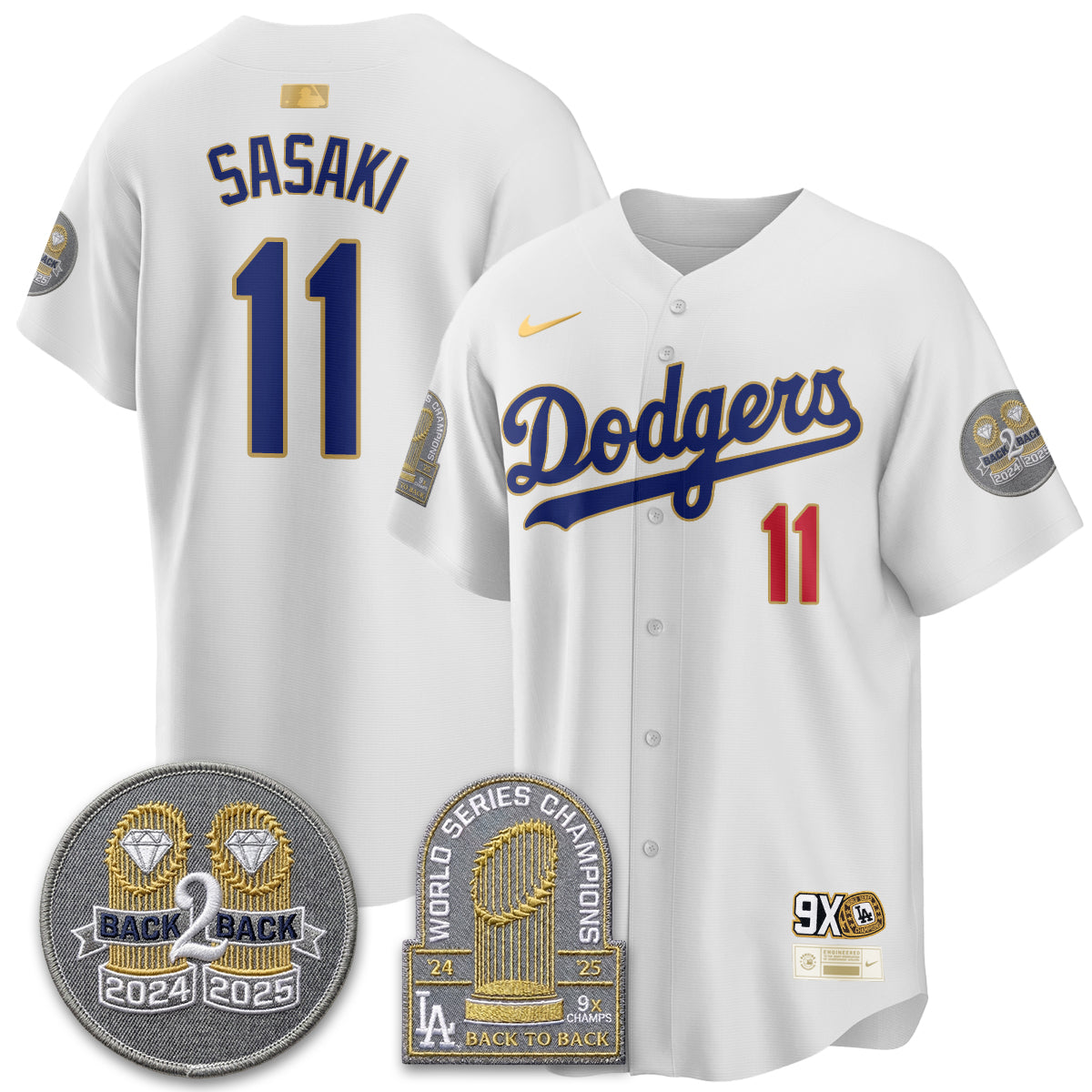 LAD Vapor Limited Jersey - Back to Back Champion - All Stitched-DTD