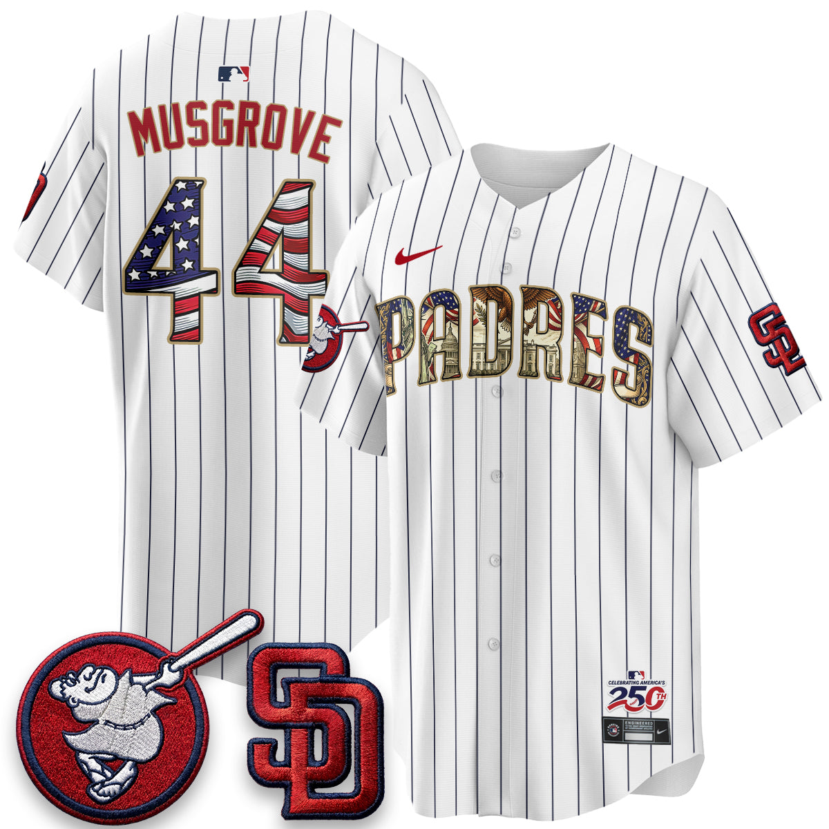 SD 2026 Independence Day USA Vapor Limited Jersey - Stitched-DTD