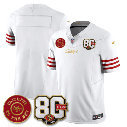 SF “Rivalries” Vapor Limited Jersey - Faithful To The Bay Patch - All Stitched-DTD