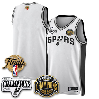 SAS 2026 NBA Western Conference Champions Vapor Jersey - Stitched-DTD