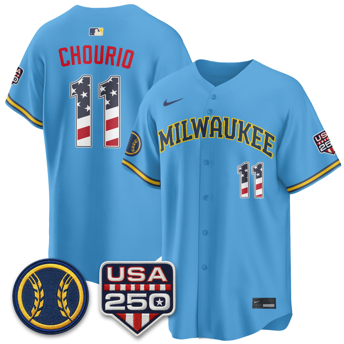 MIL Fourth of July Vapor Limited Jersey - Stitched-DTD