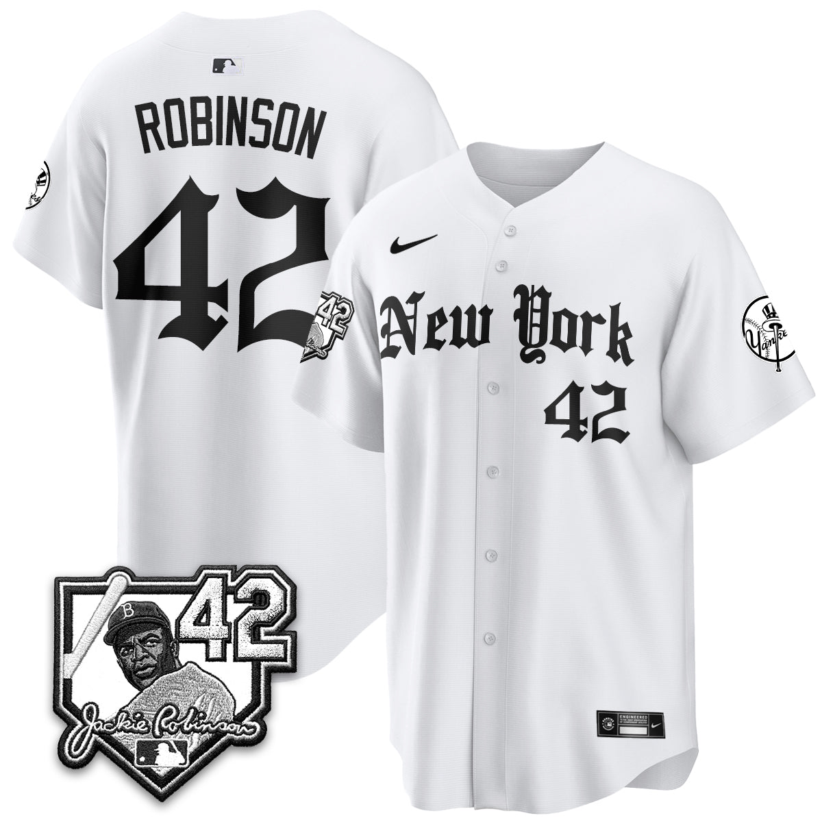 NYY 2026 Jackie Robinson Day Gothic Vapor Limited Jersey - All Stitched-DTD