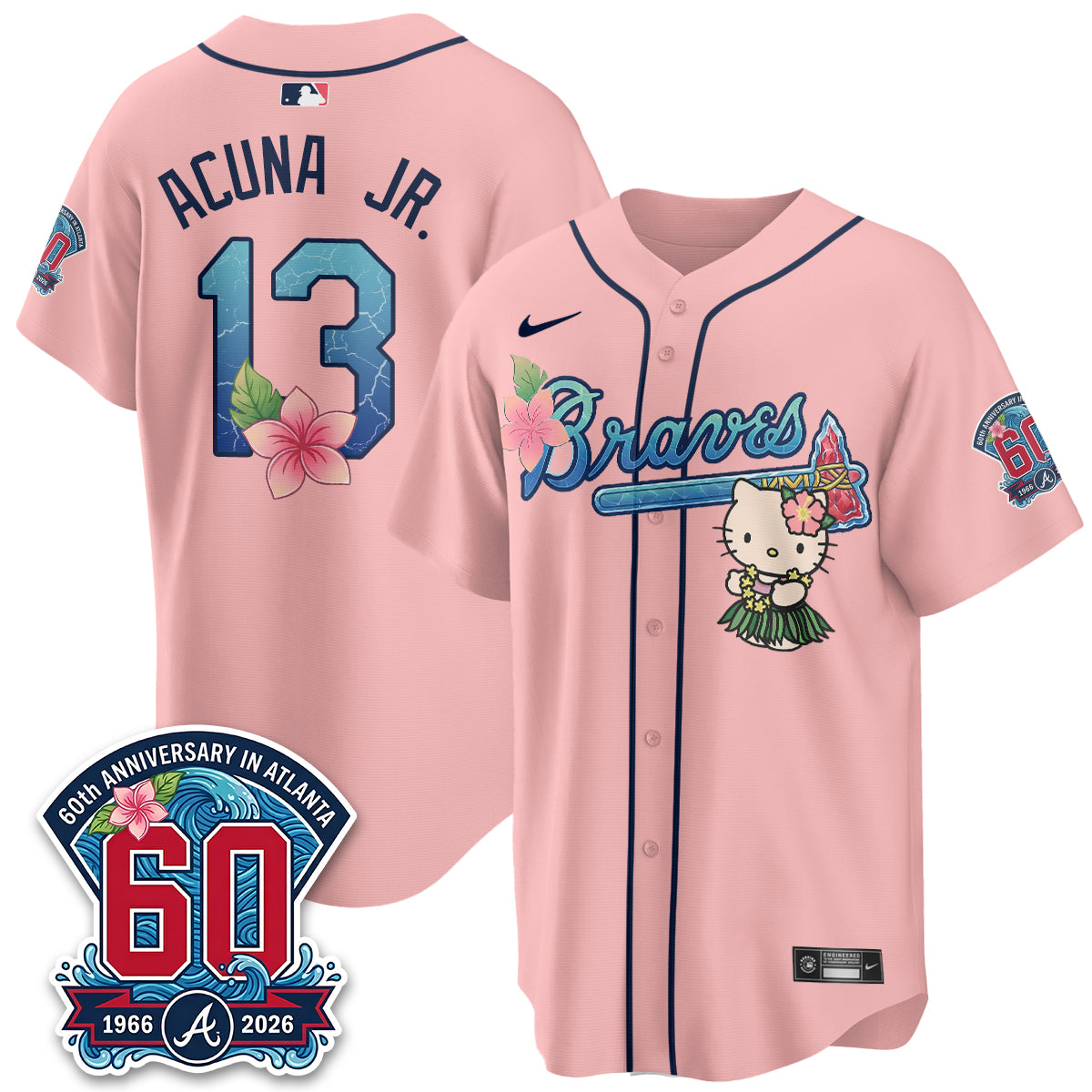 ATL x Meow Aloha Spirit Vapor Jersey - Stitched-DTD