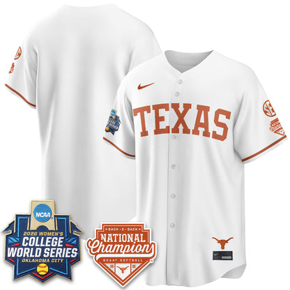 TEX Softball 2026 World Series (WCWS) Vapor Premier Limited Jersey - B2B Champs - All Stitched-DTD