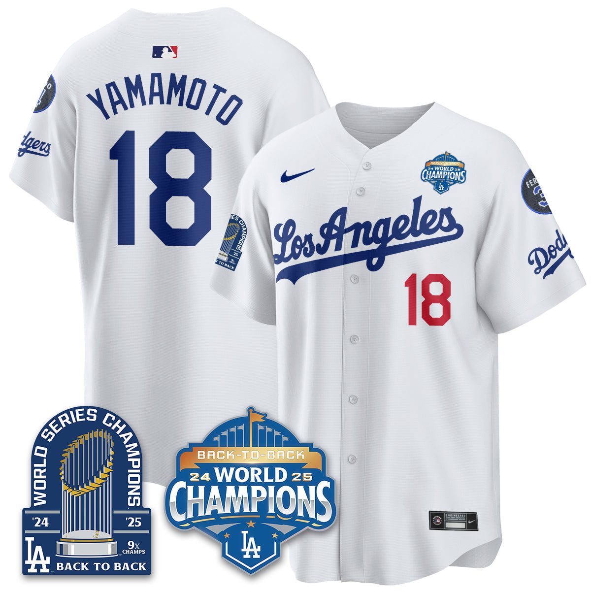LAD Alternate  Vapor Limited Jersey - 9x Champs - All Stitched-DTD