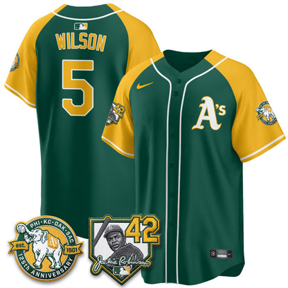 OAK 2026 Jackie Robinson Day - Celebrating 125 Years Limited Vapor Jersey - All Stitched-DTD