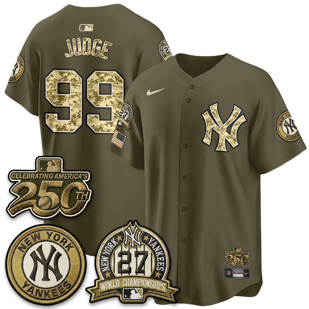 NYY Salute to Service 2026 Vapor Limited Jersey - Stitched-DTD