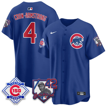 CHC 150th Anniversary & Jackie Robinson Day Patch Vapor Premier Limited Jersey - All Stitched-DTD