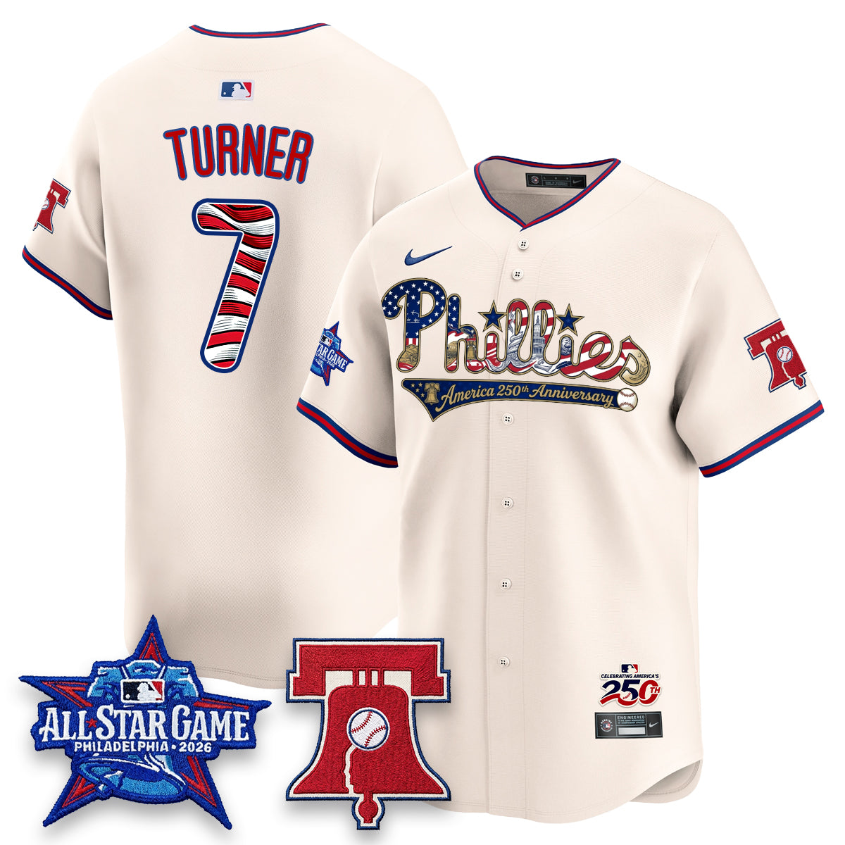 PHI 2026 Independence Day USA Vapor Limited Jersey - Stitched-NQD