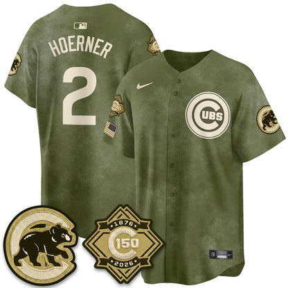 CHC New Era Olive 2026 Armed Forces Day Jersey -All Stitched-DTD