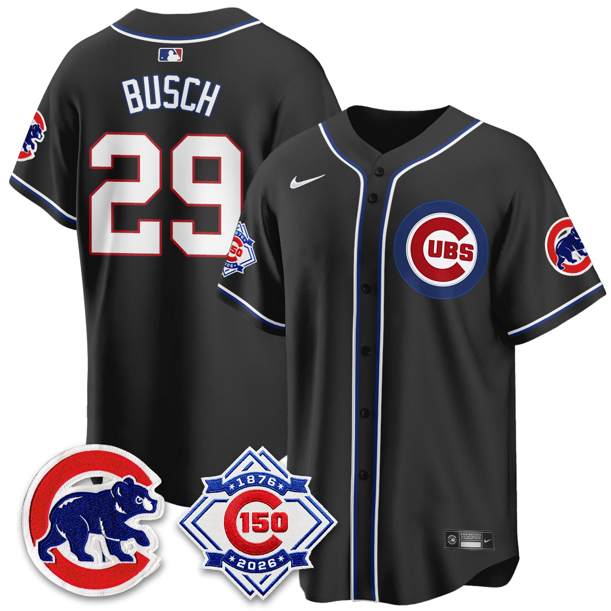 CHC 150th Anniversary Black Out Style Vapor Premier Limited Jersey - All Stitched-DTD