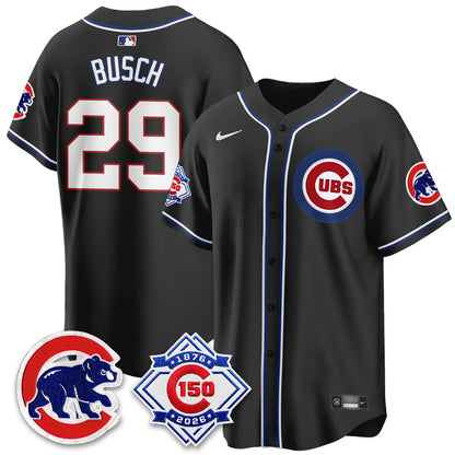 CHC 150th Anniversary Black Out Style Vapor Premier Limited Jersey - All Stitched-DTD