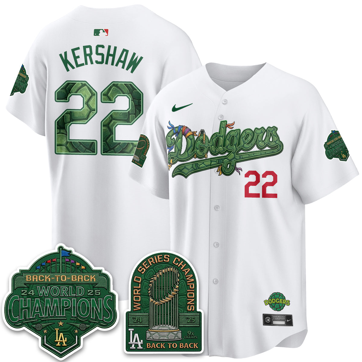 LAD x TMNT 2026 Vapor Jersey - Stitched-DTD
