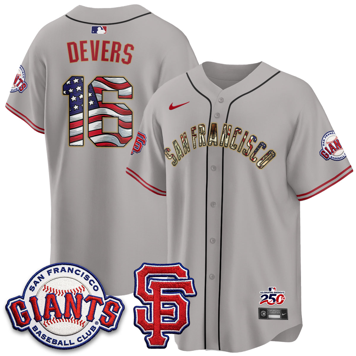 San Francisco Giants2026 Independence Day USA Jersey - All Stitched-DTD