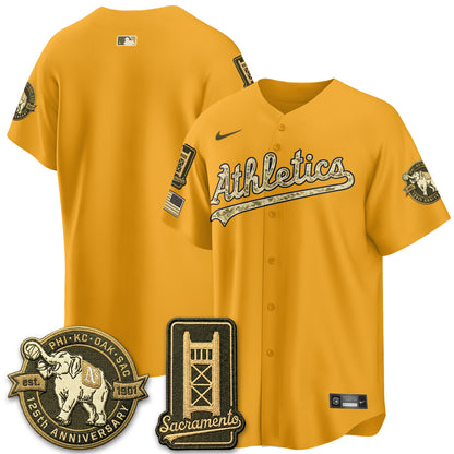 OAK Military Appreciation Game Day Jersey - Stitched-DTD