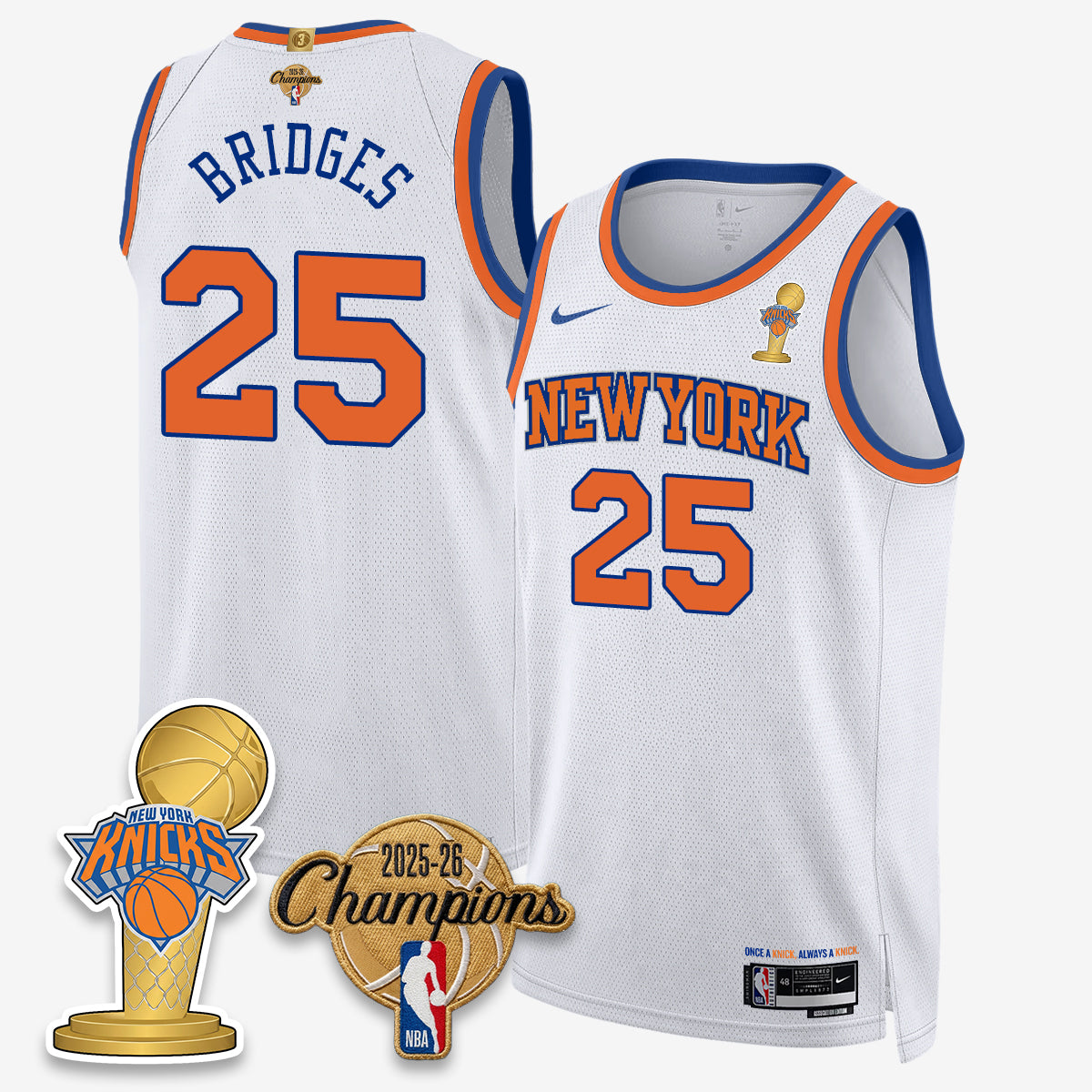 NYK 2026 Basketball Champions Vapor Jersey - Stitched-DTD