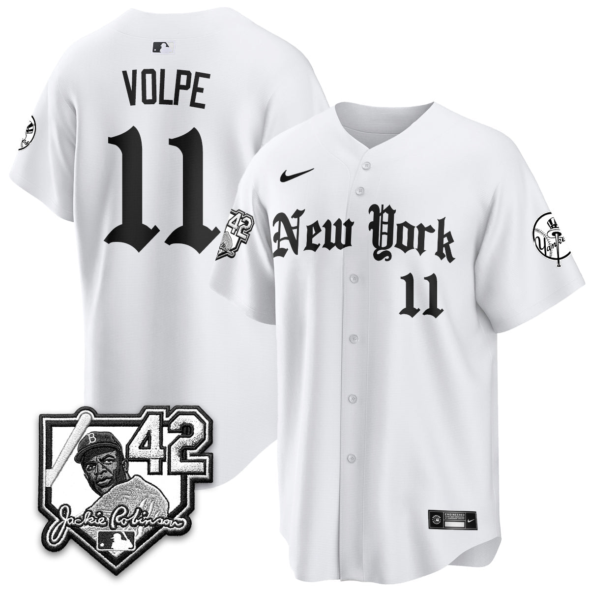 NYY 2026 Jackie Robinson Day Gothic Vapor Limited Jersey - All Stitched-DTD