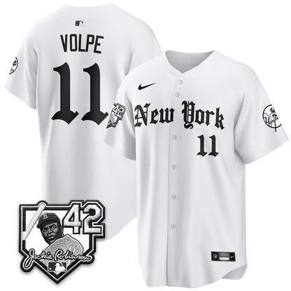 NYY 2026 Jackie Robinson Day Gothic Vapor Limited Jersey - All Stitched-DTD