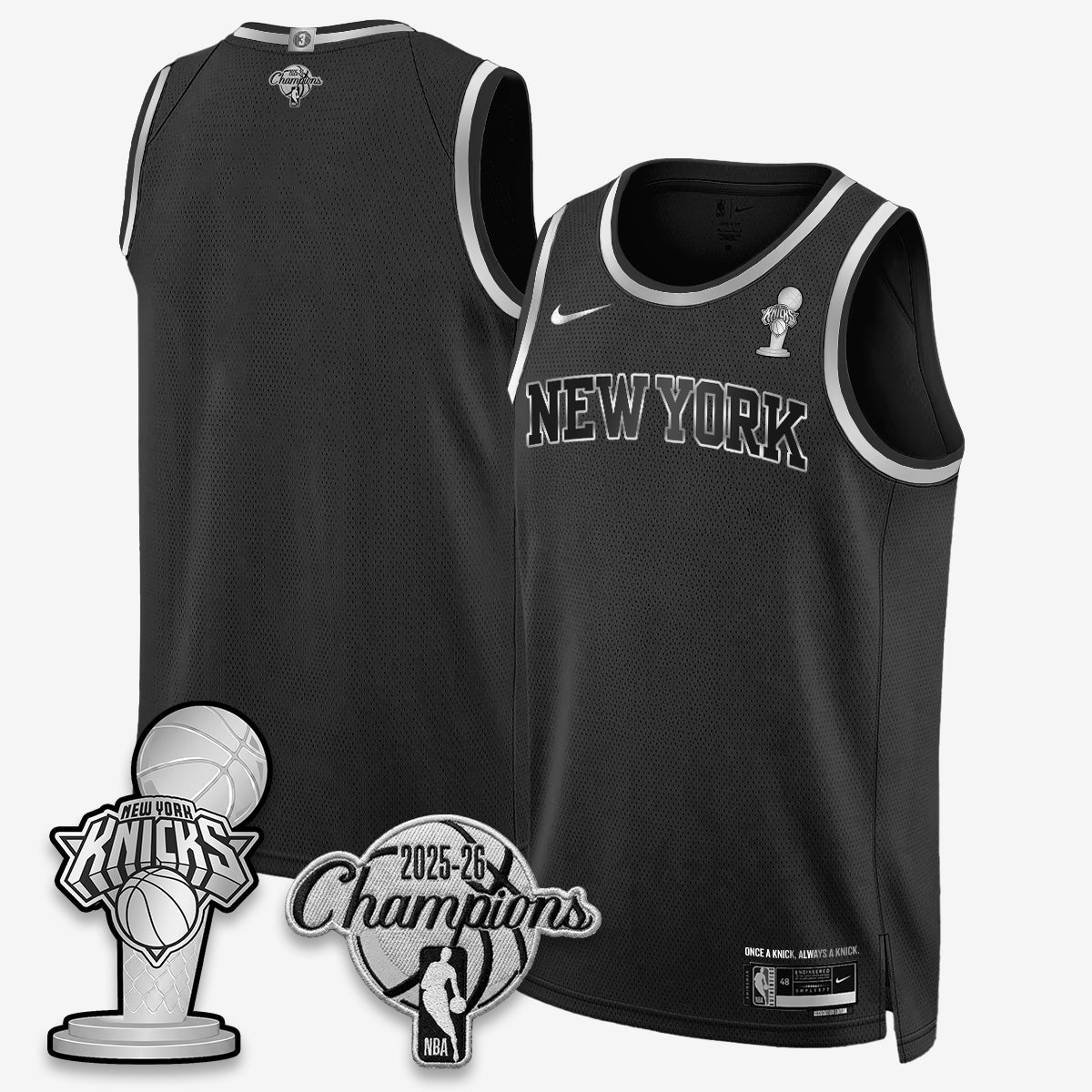 NYK 2026 NBA Champions Gold Edition Vapor Jersey - Stitched-DTD