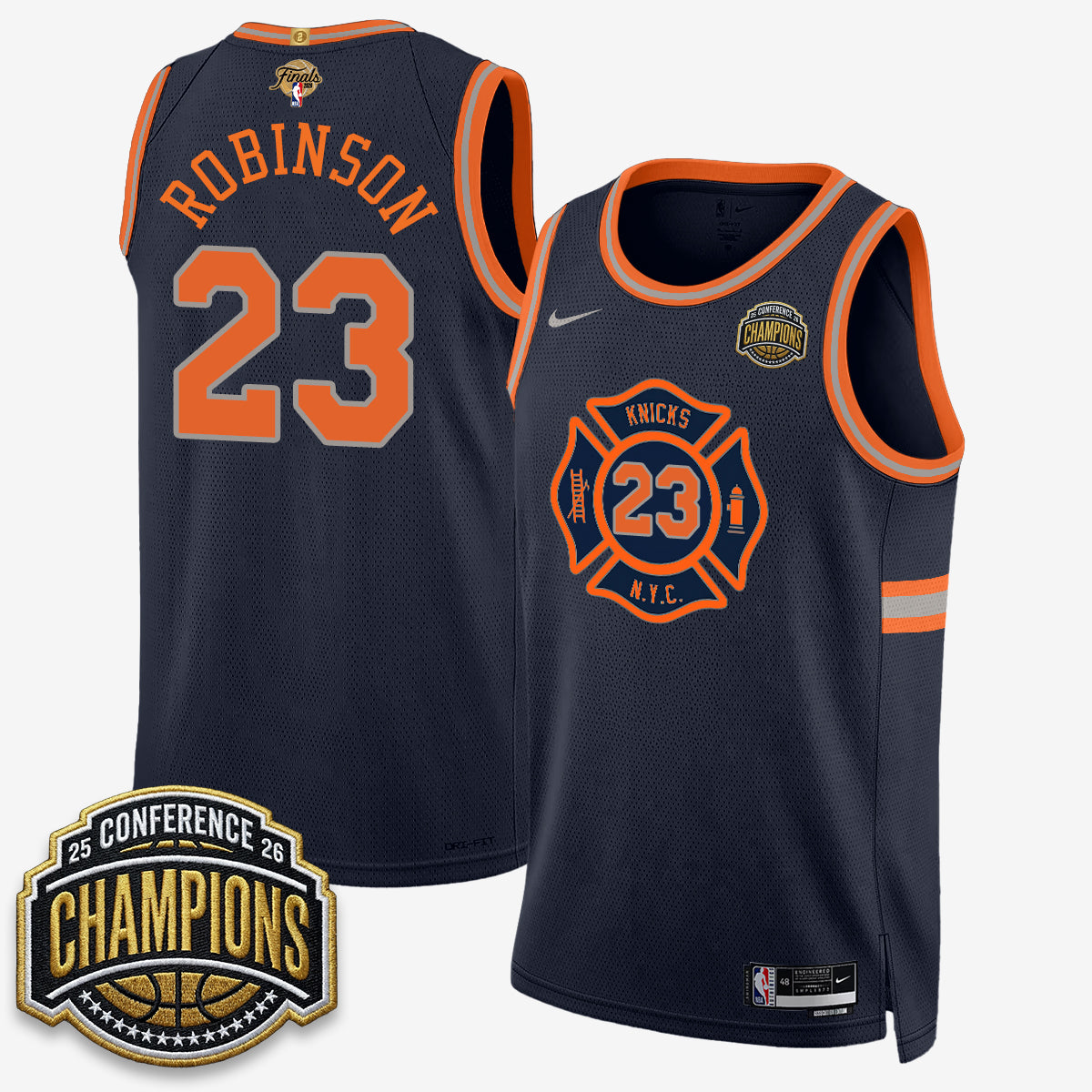 NYK 2026 NBA Finals City Edition Jersey V3- Stitched-DTD
