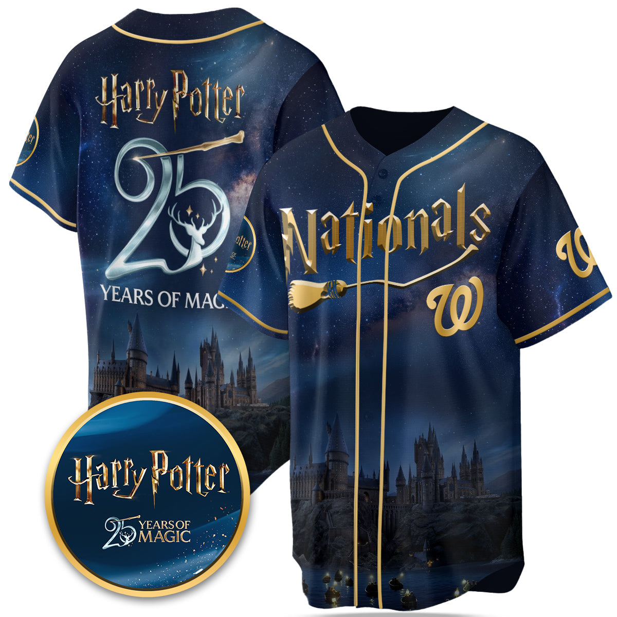 Baseball Team x HP 25 Years of Magic Limited Edition Jersey - Printed-DTD