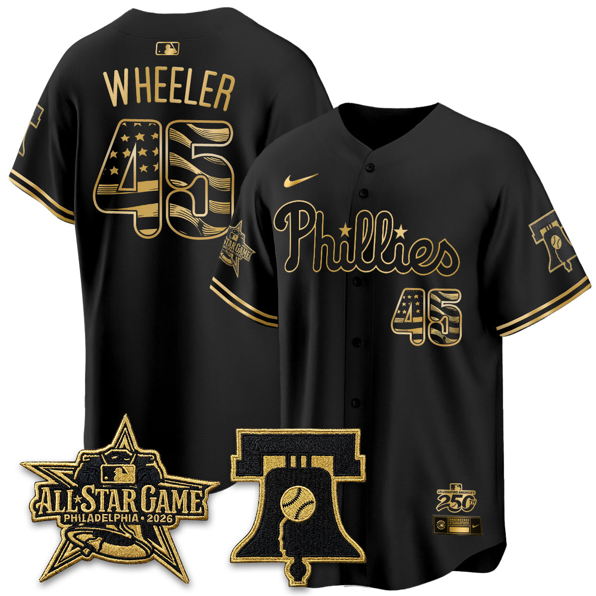 PHI Fourth of July USA Vapor Limited Jersey - Stitched-DTD