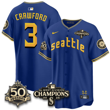 SEA Vapor Premier Limited Jersey - 50th Anniversary & AL West Division Champions - Steelheads Community Funds - All Stitched-DTD