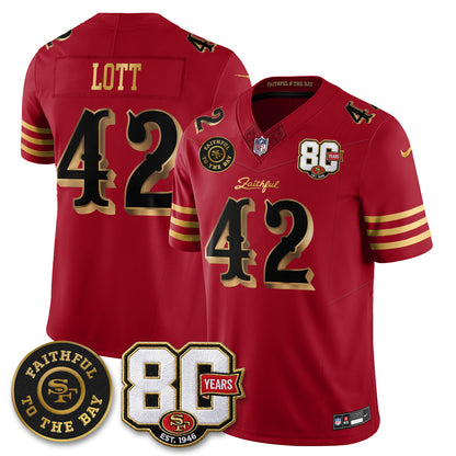 SF “Rivalries” Vapor Limited Jersey - Faithful To The Bay Patch - All Stitched-DTD