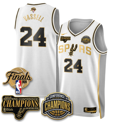 SAS 2026 NBA Western Conference Champions Vapor Special Edition Jersey - Stitched-DTD