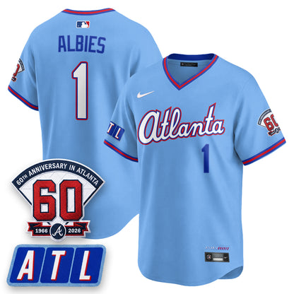 ATL 2026 City Connect - 60th Anniversary in Atlanta Patch Vapor Limited Jersey - All Stitched-DTD