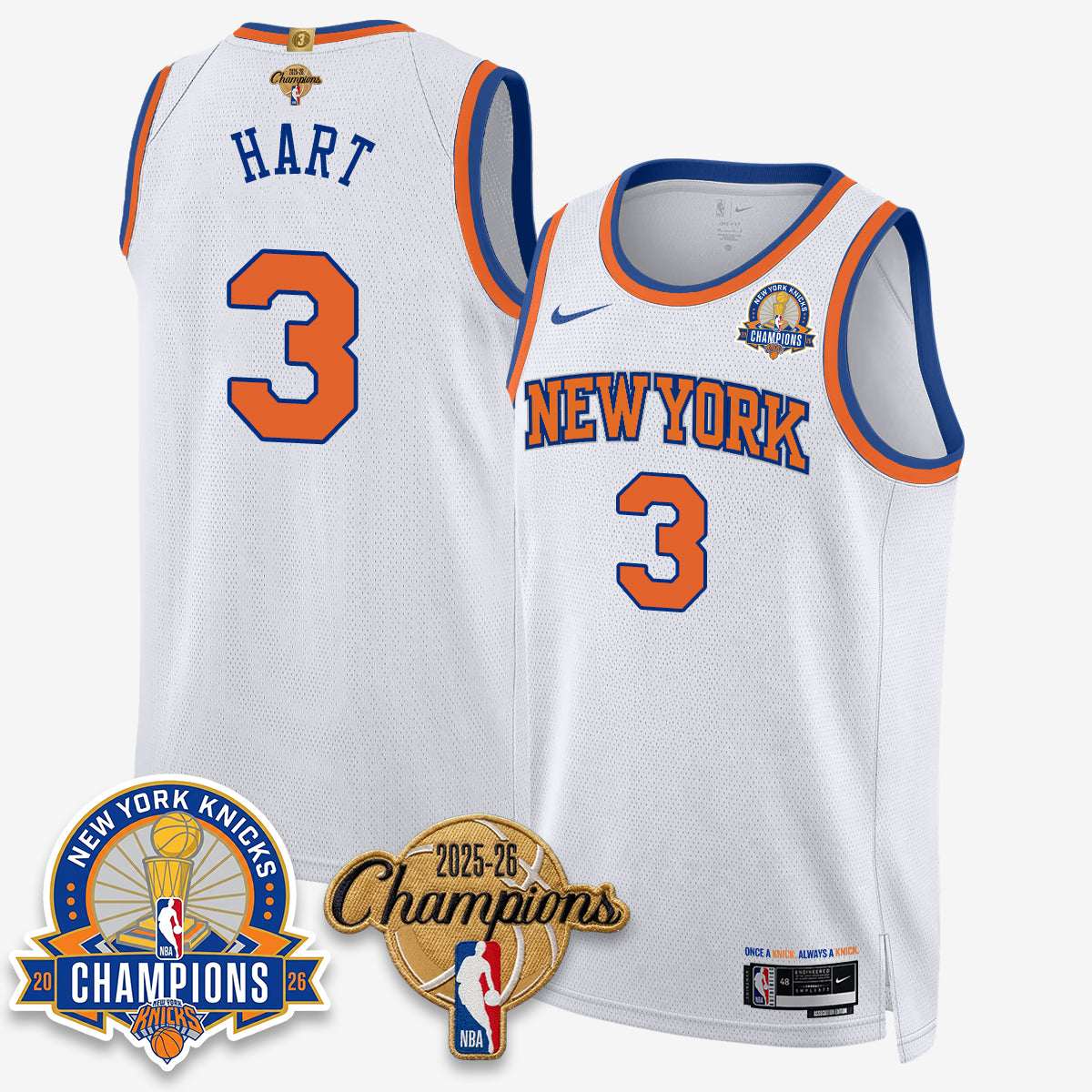 NYK 2026 Basketball Champions Special Edition Vapor Jersey V2- Stitched-DTD