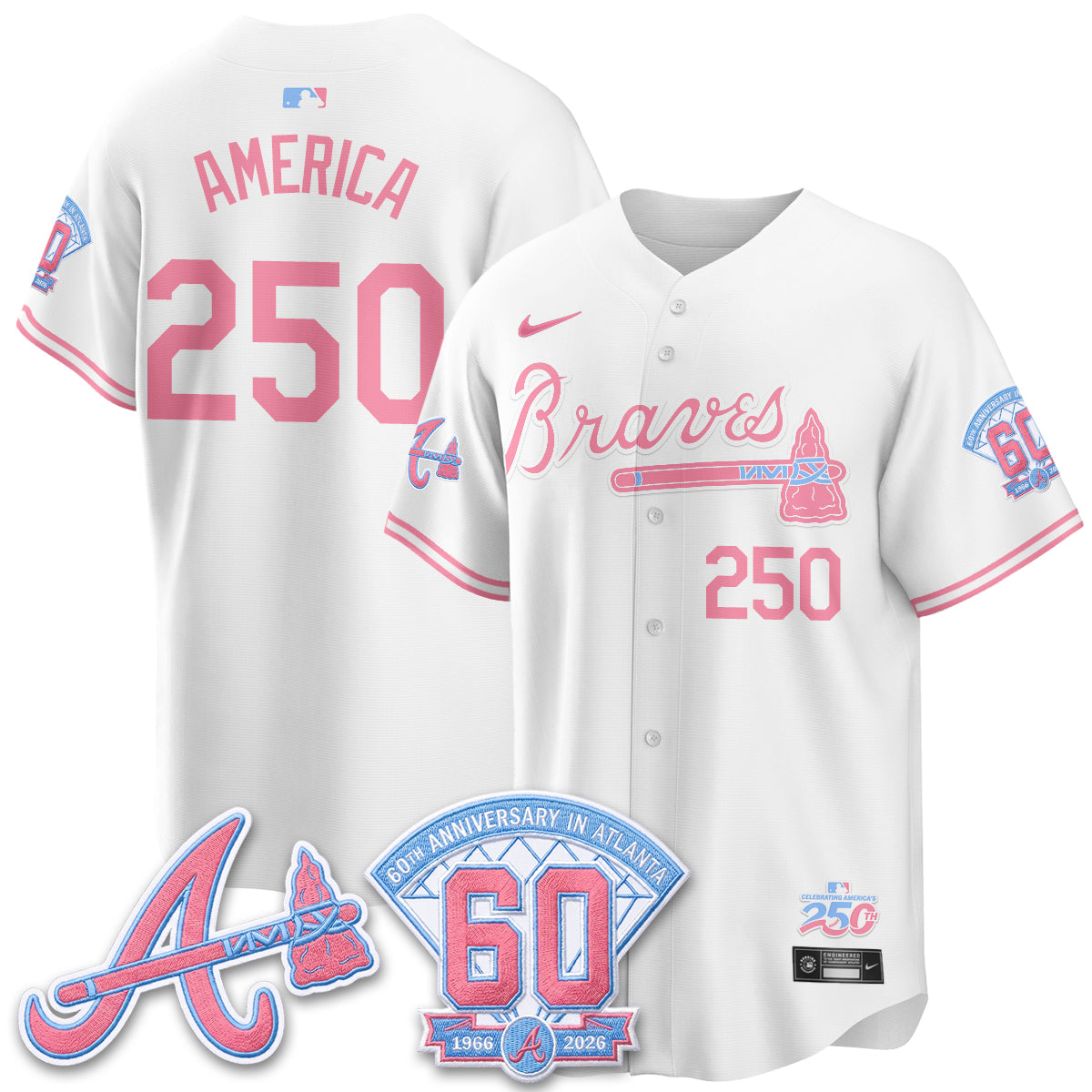 ATL x Bubblegum Vapor Jersey - Stitched-DTD