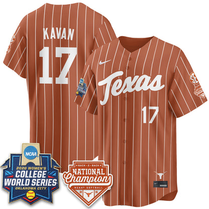 TEX Softball 2026 World Series (WCWS) Vapor Premier Limited Jersey - B2B Champs - All Stitched-DTD