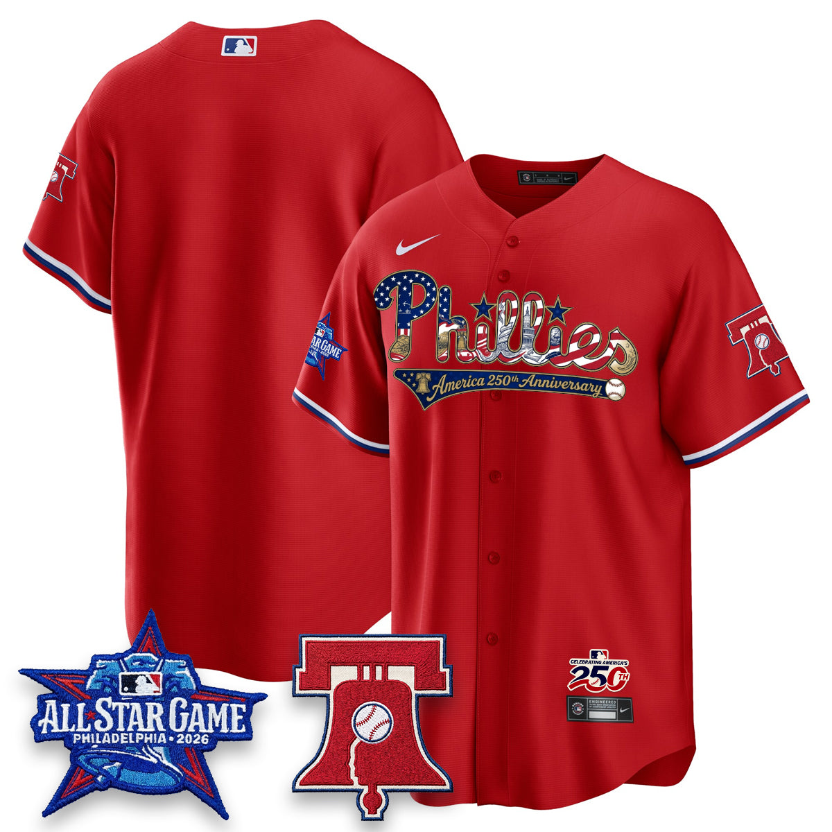 PHI 2026 Independence Day USA Vapor Limited Jersey - Stitched-NQD