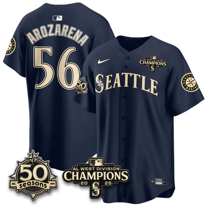 SEA Vapor Premier Limited Jersey - 50th Anniversary & AL West Division Champions - Steelheads Community Funds - All Stitched-DTD